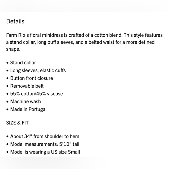 Work once Farm Rio dress - Picture 5 of 5